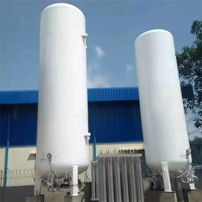 ফ্ল্যাট বটম ক্রায়োজেনিক লিকুইড স্টোরেজ ট্যাঙ্ক বড় সাইজ