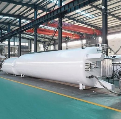30m3 তরল অক্সিজেন নাইট্রোজেন আর্গন জন্য Cryogenic স্টোরেজ ট্যাংক