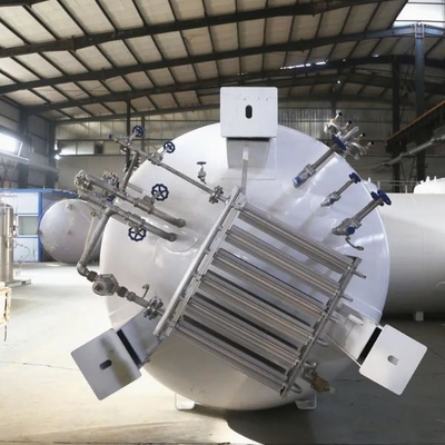 রাসায়নিক শিল্পের জন্য 50m3 0.8Mpa অনুভূমিক ক্রায়োজেনিক LNG স্টোরেজ ট্যাঙ্ক