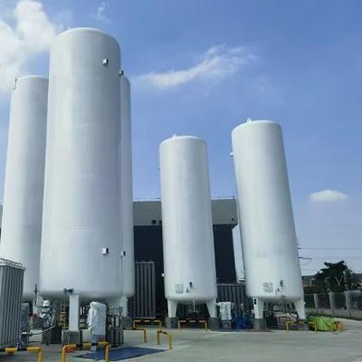 20M3 উল্লম্ব ক্রায়োজেনিক স্টোরেজ ট্যাঙ্ক 1.6MPa চাপ