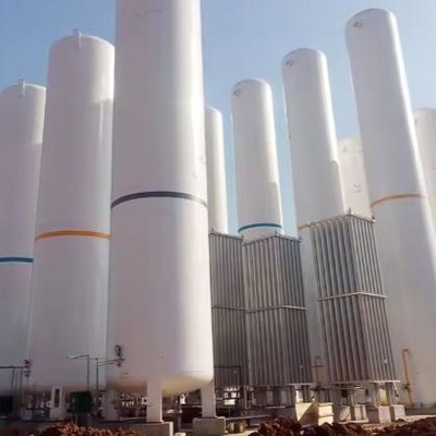 50-100 m3 ক্রায়োজেনিক তরল অক্সিজেন CO2 স্টোরেজ ট্যাংক 6058mm দৈর্ঘ্য