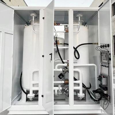 স্টেইনলেস স্টীল নির্মাণ সহ উচ্চ বিশুদ্ধতা উচ্চ প্রবাহের পিএসএ নাইট্রোজেন জেনারেটর