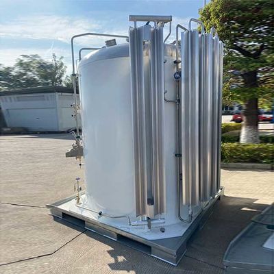 1-5m3 মাইক্রোবাল্ক ট্যাঙ্ক লিকুইড O2 ক্রায়োজেনিক স্টেইনলেস স্টিল