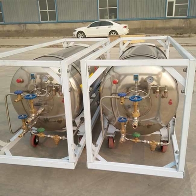 180L Cryogenic Dewar সিলিন্ডার 600 লিটার, 210l CO2 দেবার ট্যাঙ্ক