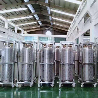 195L 2.3MPa LN2 Dewar ট্যাঙ্ক 495L Argon Dewar বোতল নাইট্রোজেন স্টোরেজ