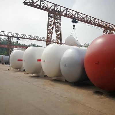 1.77 MPa অনুভূমিক এলপিজি গ্যাস স্টোরেজ ট্যাঙ্ক 100 টন মাউন্ডেড বুলেট