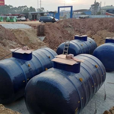 অনুভূমিক 50cbm জ্বালানী তেল স্টোরেজ ট্যাঙ্ক DN65 5000l
