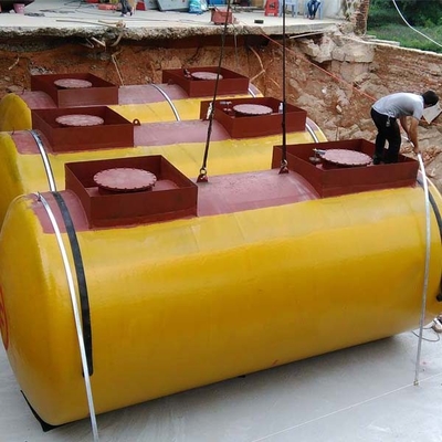 উল্লম্ব 0.1 MPa ইন্ডাস্ট্রিয়াল অয়েল স্টোরেজ ট্যাঙ্ক FRP স্টিল